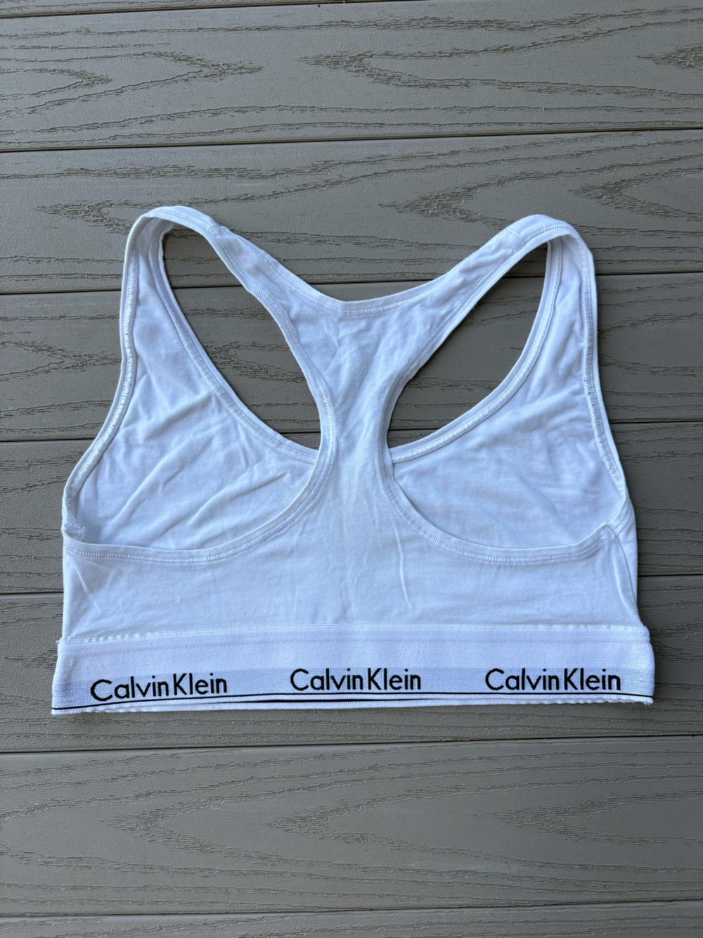 Calvin Klein White Racerback Bralette - Picture 3 of 3